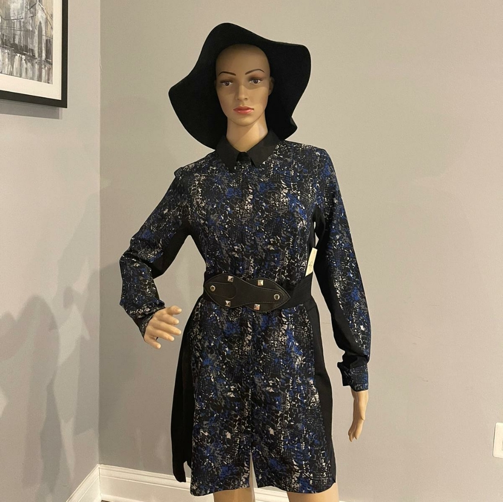 Long sleeve shirt dress
